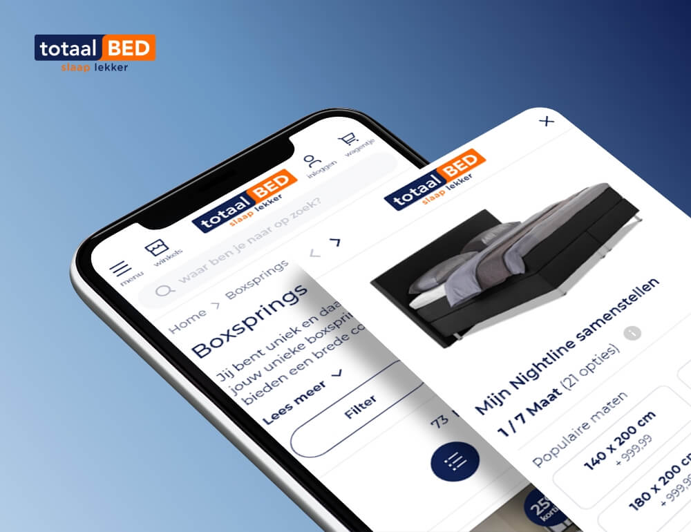 Webshop implementatie voor Totaalbed
