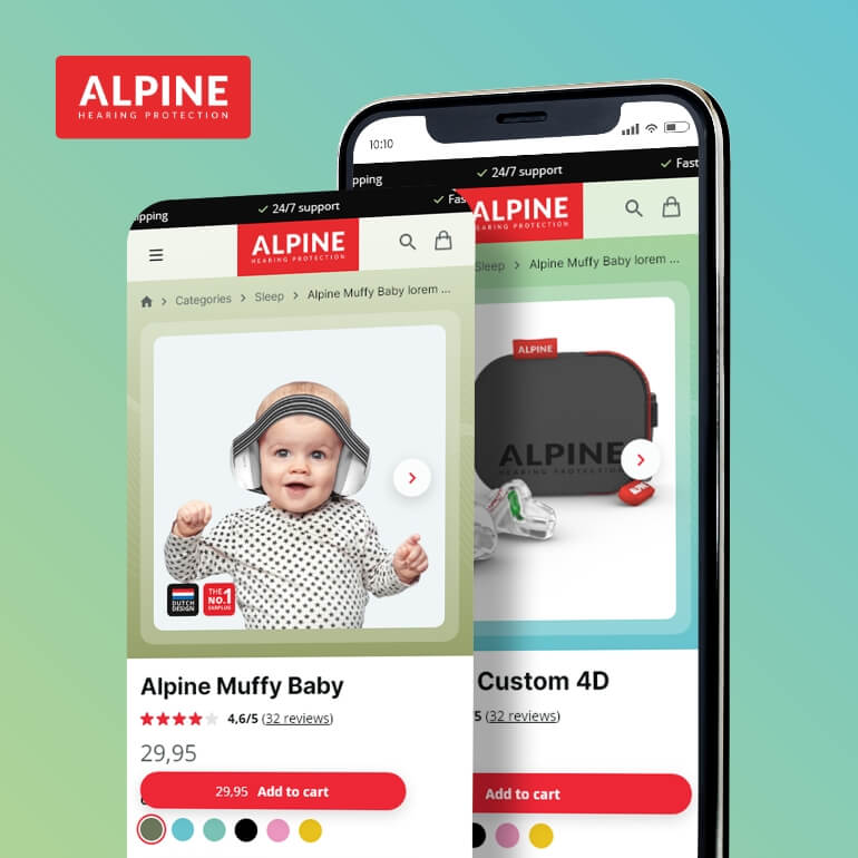 Webshop voor Alpine