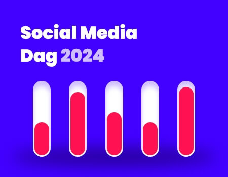 Social media dag 2024 in lijngrafieken uitgebeeld