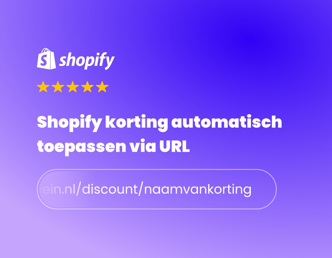 Shopify Korting Via Url Nedfinity